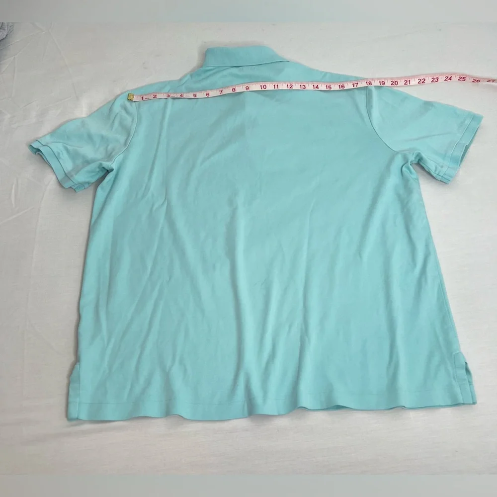 Polo Ralph Lauren Polo Shirt Mens Sz L 100% Cotton Short Sleeve Color Mint